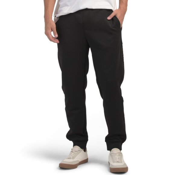 KARL LAGERFELD PARIS Black Joggers With Tonal Logo - Picture 1 of 2